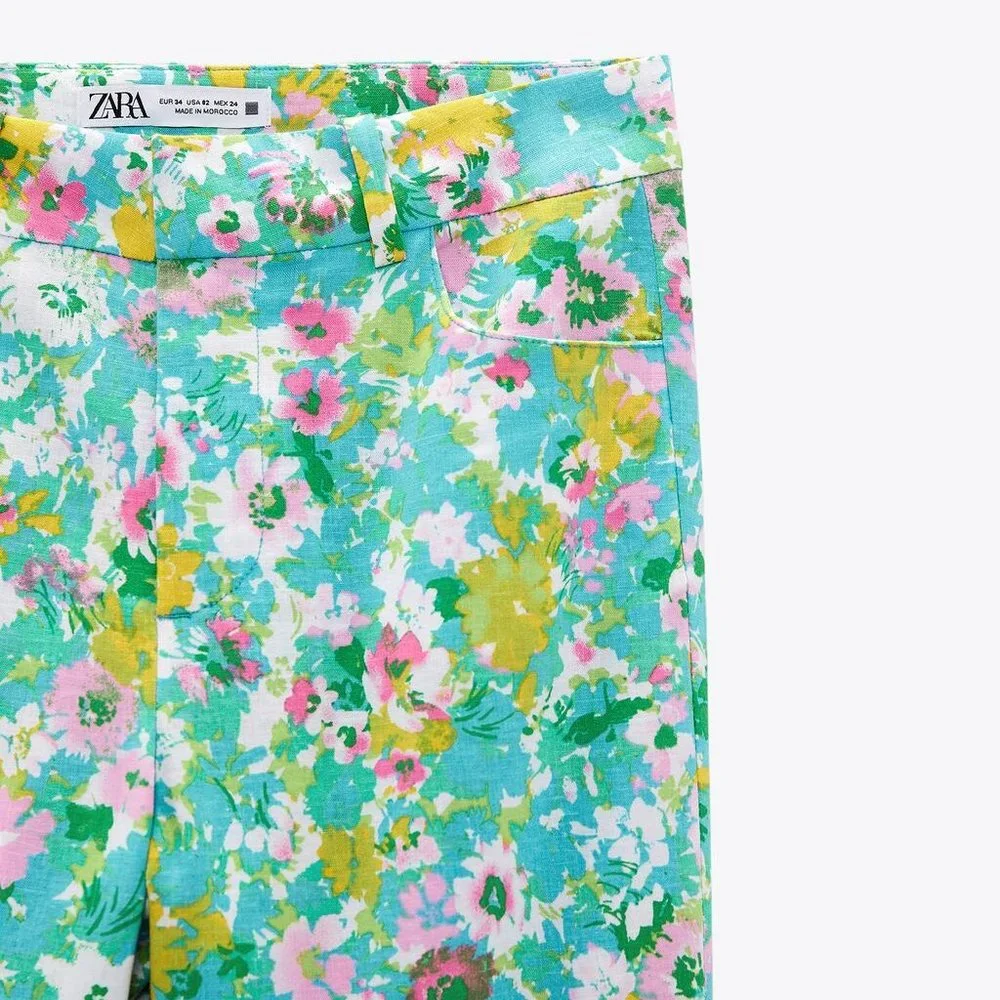 Zara printed linen